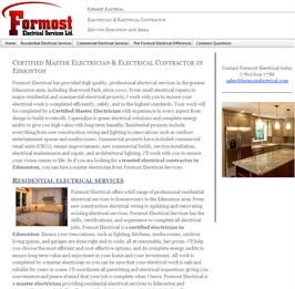 Edmonton SEO Customer Formost Electrical