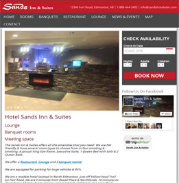 Edmonton Hotel SEO Customer Sands Inn & Suites